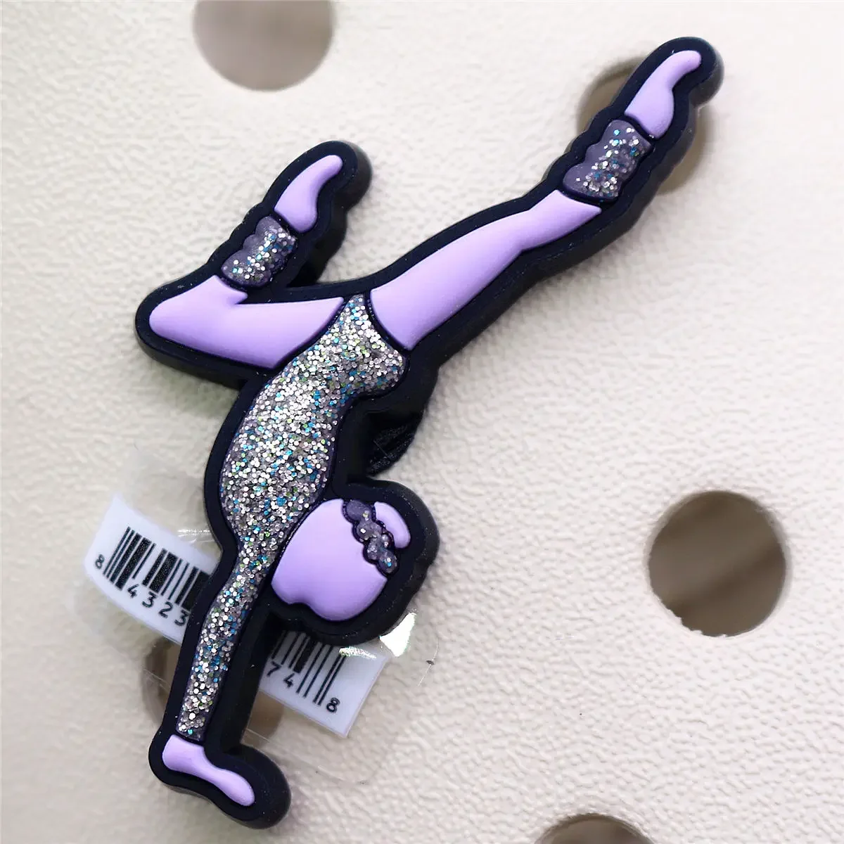 Original Athletic Sports PVC Shoe Charm Accessory - Softball and Surfing Sandal Decoration Pin