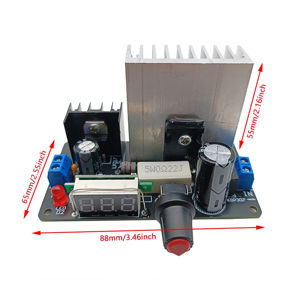 Alimentatore Regolabile PCB Con LM317/LM337 - Modulo Bipolare Per Audio, Sintetizzatore Modulare, Progetti Fai Da Te
