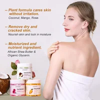 Shea Body Butter Soothes Dry Skin Moisturizer Smooth Rough Deep Hydration Cream Coconut Rose Mango Whipped Skin Care Body Lotion 2