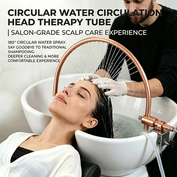 Telaio per Cascata d'Acqua per Spa Capelli da Salone con Pompa, Dispositivo di Circolazione dell'Acqua Multi-Angolo per Lavabo e Doccia