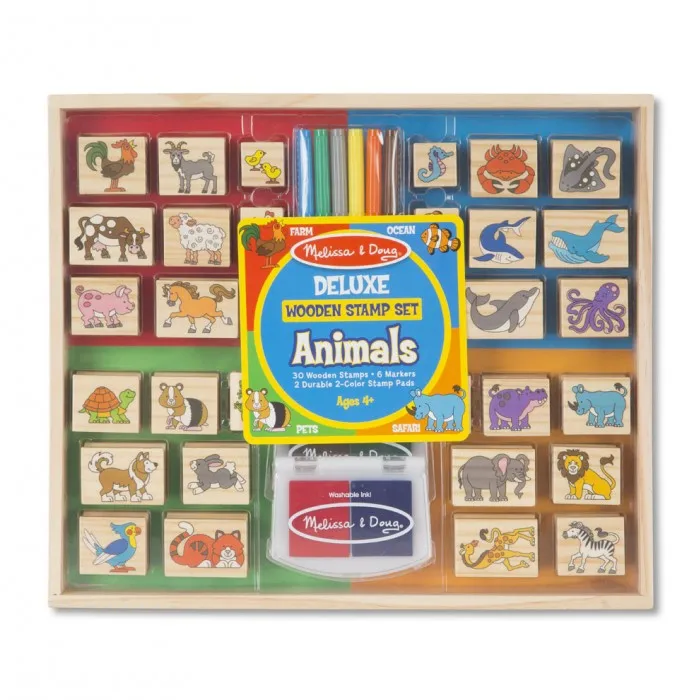 Melissa &amp Doug Творчество Набор штампов делюкс Животные |