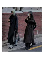 2022-Winter-Korean-Style-Double-Breasted-Long-Black-Woolen-Overcoat-Women-s-Loose-Lacing-Belt-Green.jpg