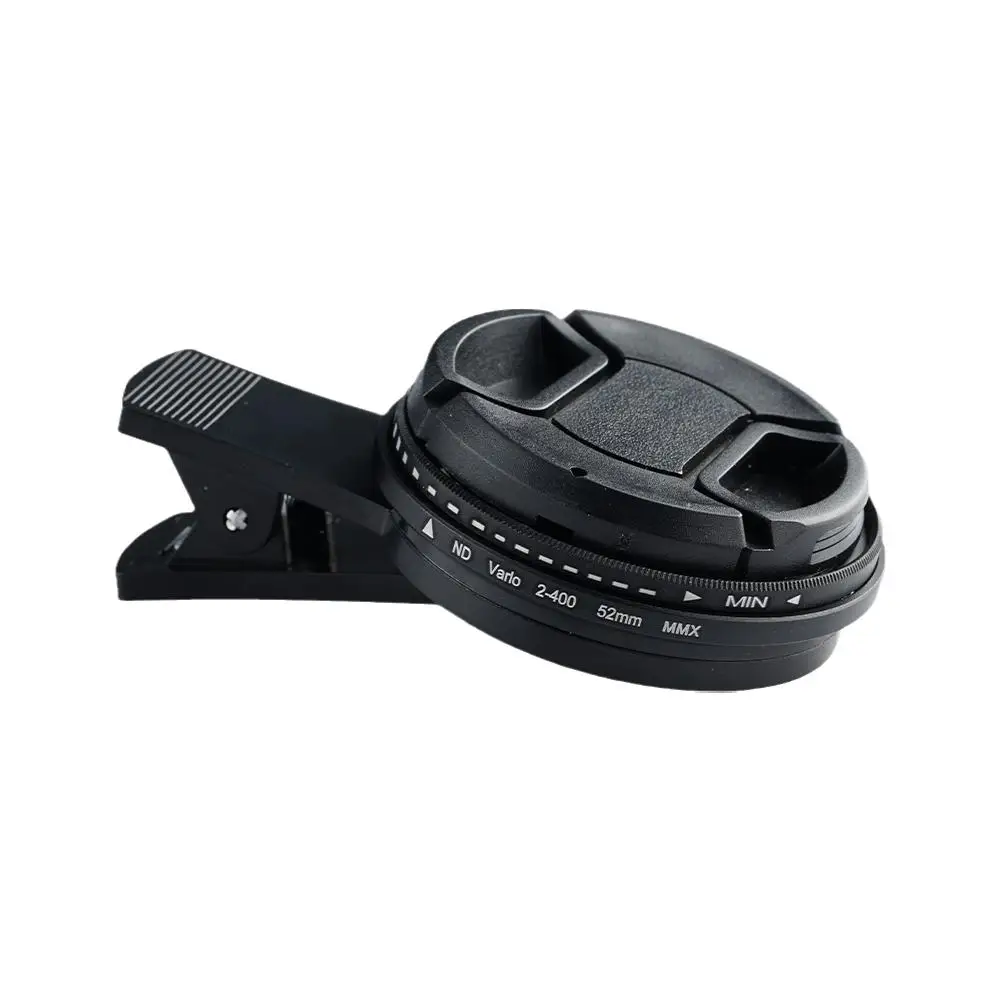 37mm 52mm Phone Lens Filter With Clip For Smartphone Universal ND2-400 Variable Filter For Mobile Phone Camera Lens iPhone