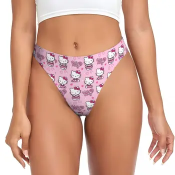 Intimo da donna personalizzato Hello Kitty Manga Cat perizoma perizoma elasticizzato 1