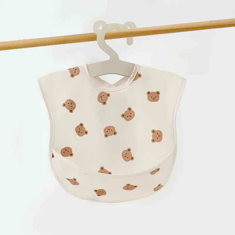 Waterproof Baby Bibs for Eating Baby Food PU Coated Children's Aprons Anti-Mess Feeding Smocks Made in China Suitable for Babies