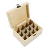 12/25 Compartments Wood Colour Essential Oil Box Fashion Pine Wood Storage Case Essential Oil Display Wooden Case Storage Boxes 5