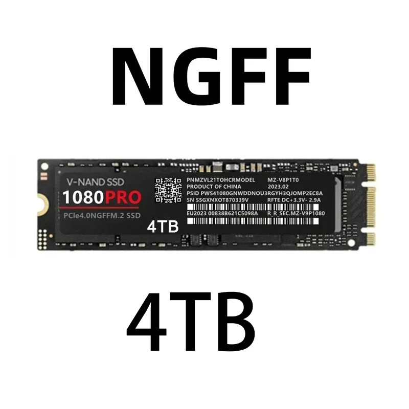 2024 데스크탑 PC PS5 게임용 솔리드 스테이트 드라이브, SATA3 하드 드라이브, Diask M.2 2280 PCIe 4.0 NVME, 1080Pro SSD, 신제품