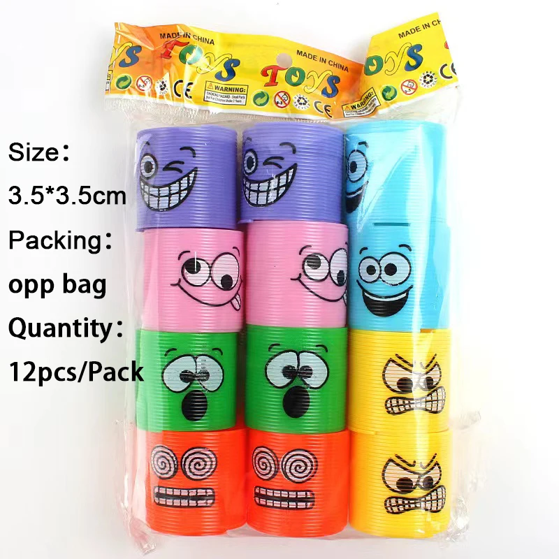 9cm Big Size Spiral Game Rainbow Crazy Spring Antistress Toy For Children Funny Outdoor Kids Party Favors Goodies Gift