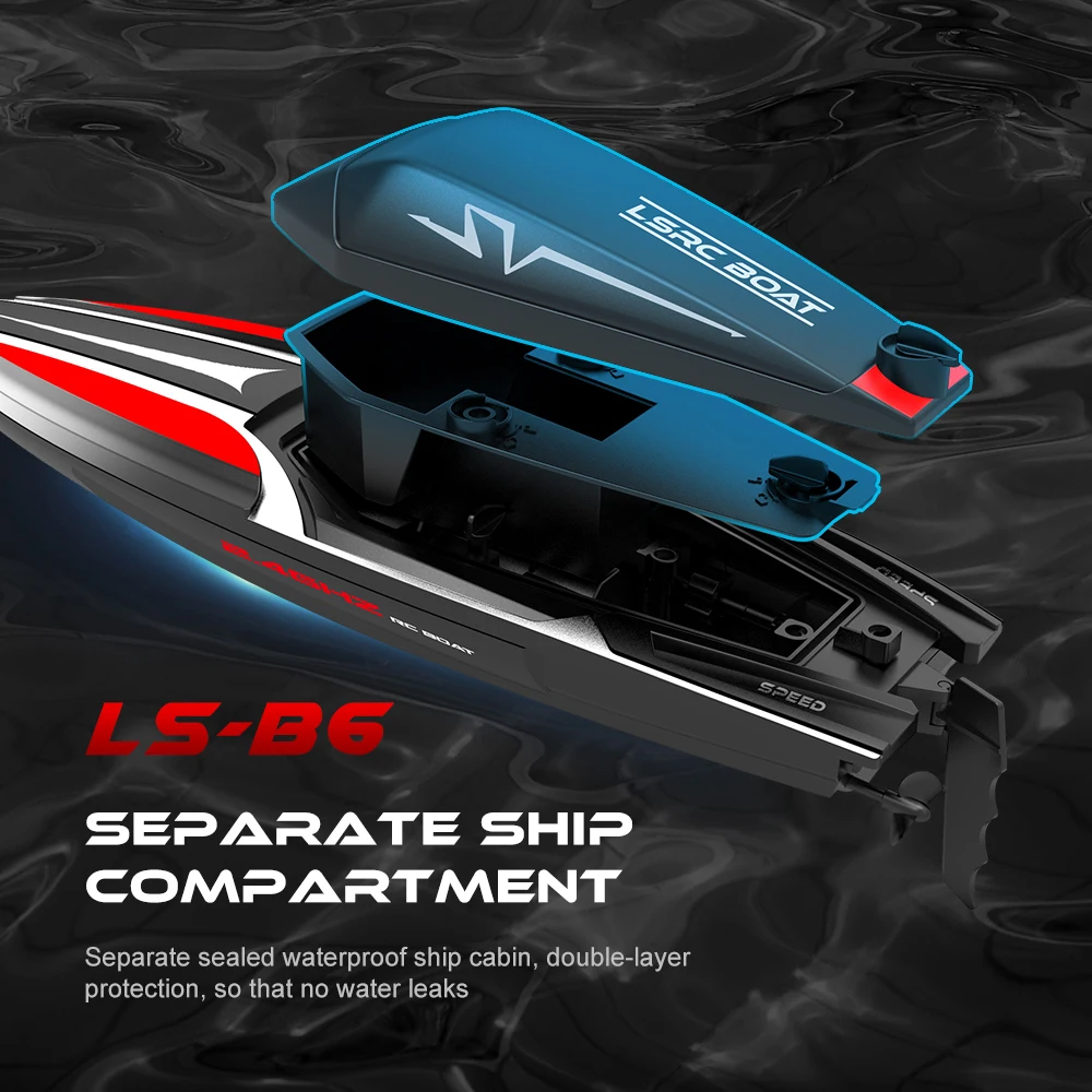30km/h RC Boat Radio Remote Controlled Mini High Speed Ship with LED Light Palm Boat Water Toy Pool Models Christmas Gifts Kids 2