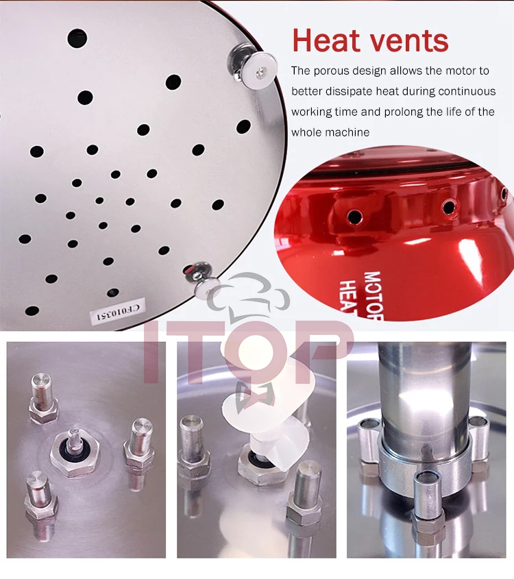 ITOP CF-4/5 Tiers Chocolate Fountain Stainless Steel Chocolate Waterfall Machine Melting Warming Function Commercial 110V 220V