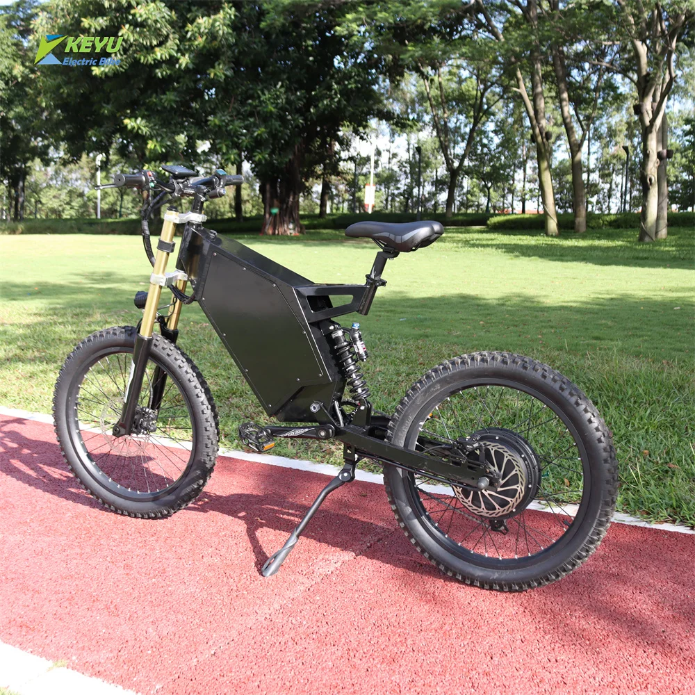 KEYU FB6 Electric Bike Mountain Moped Ebike 24 Fat Tire 5000W 72V 30AH