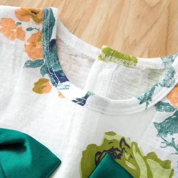 6 9 12 18 Months Newborn Baby Girls Romper Summer Clothes Sleeveless Floral Bow Bodysuit Infant Outfits Fashion Girl Clothing 3