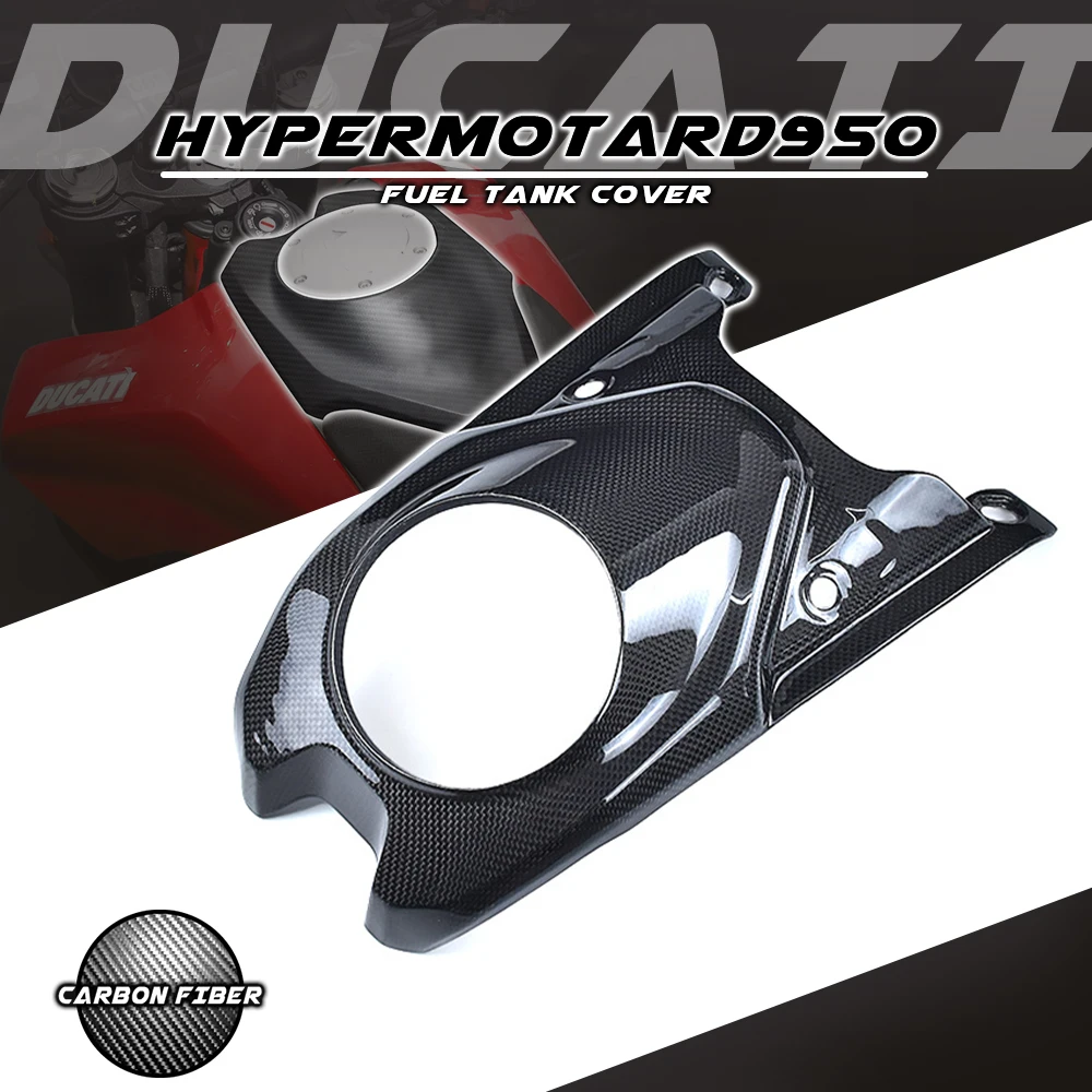 

Для Ducati Hypermotard 950 2019 2020 2021 2022 100% 3k, центральный топливный бак из углеродного волокна, аксессуары для мотоциклов