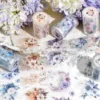 60mm*200cm The Fragrance Is Flowing Series Vintage Flower Landscaping PET Tape Creative DIY Journal Material Collage Stationery 2