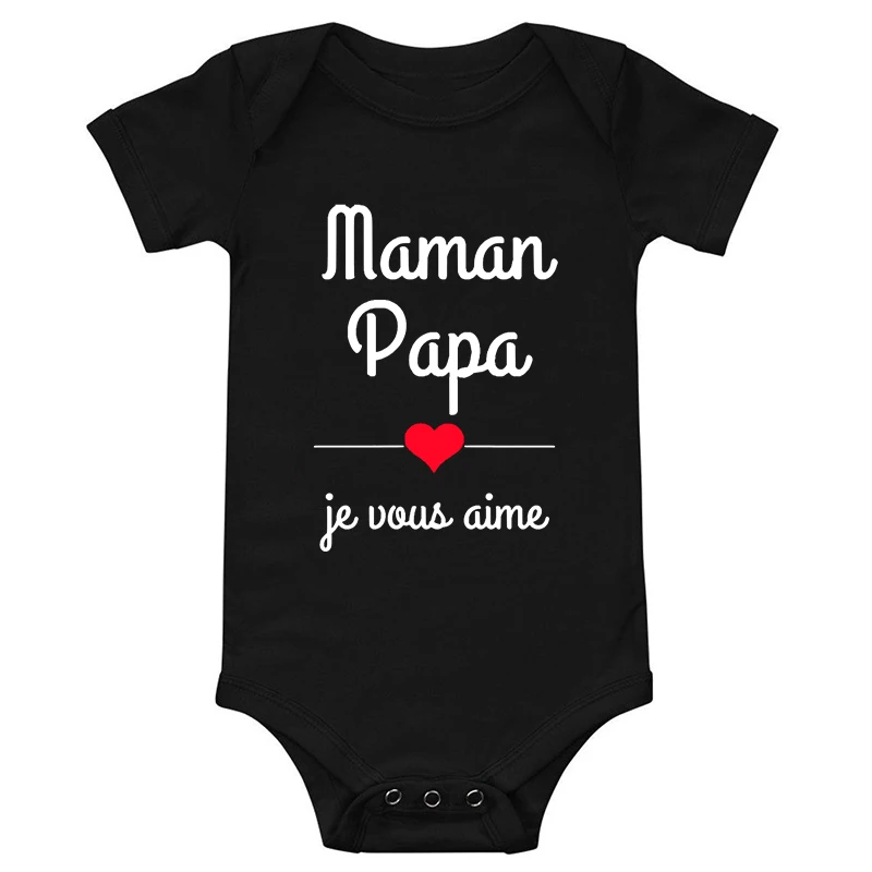 Baby Bodysuits made from viscose  Mom Dad I Love You Baby Bodysuits Mothers Day Infant Outfit Fathers Day New Born Boys Girls Clothes Mothers Day Fathers Day Gift bamboo baby bodysuits	 Baby Rompers