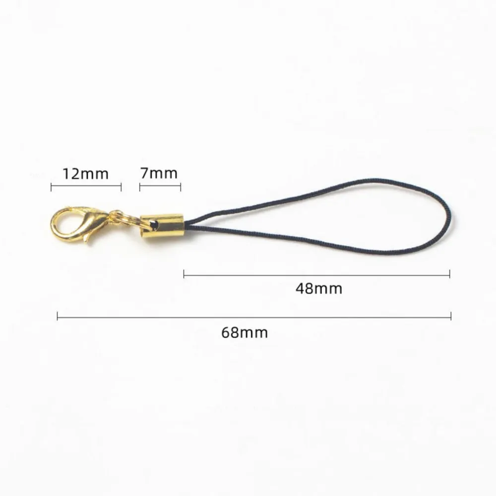 Lanyard Strap Cords with Lobster Clasp for DIY Jewelry and Keychain Accessories - Set of 50/100 Pieces