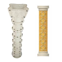 20 diameter Roman column rich flower carving pattern decoration European classical villa palace style decoration handmade DIY co 1