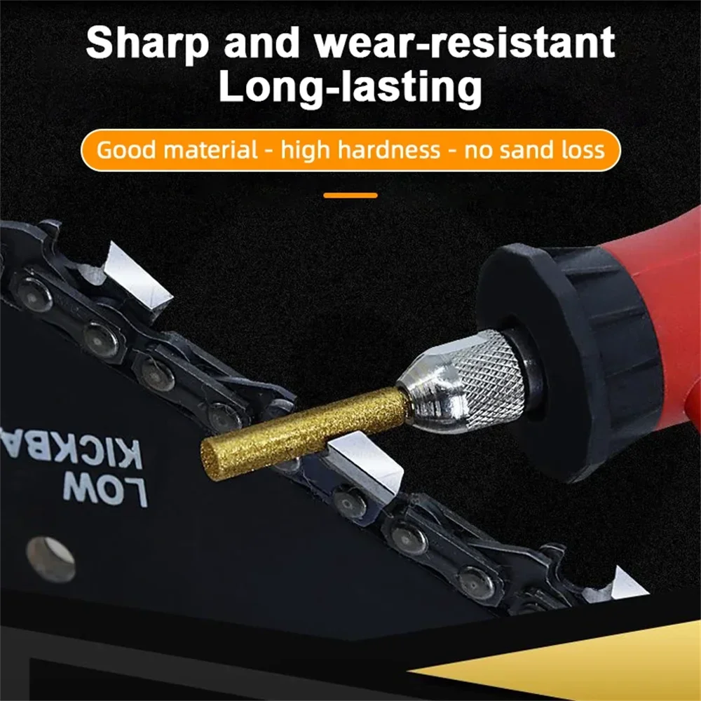 Närbild av diamantbelagda borrar i olika storlekar