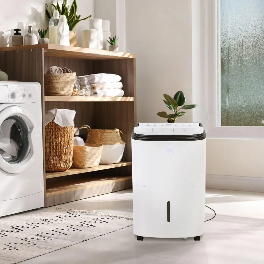 Smart Dehumidifier for Basements & Large Rooms Up to 4000 Sq. Ft. with WiFi, Voice Control and Anti-Spill Design Dehumidifier