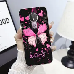 Marble Clear Soft Silicone Phone Case with Cute Cat Design - Moto G6 Play (TM2726)