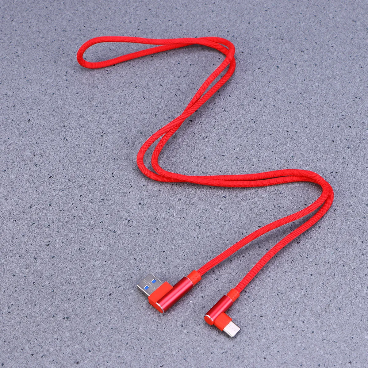 1M 90도 USB 타입 C 케이블, 브레이디드 2.4A 고속 충전 데이터 전송 코드, S8, S8 플러스, P9, 노트 8 호환