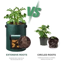 Home Thickened Potato Grow Bag PE Vegetable Grow Bags Home Garden Supplies Vegetable Onion Plant Bag Outdoor Garden Pots 4