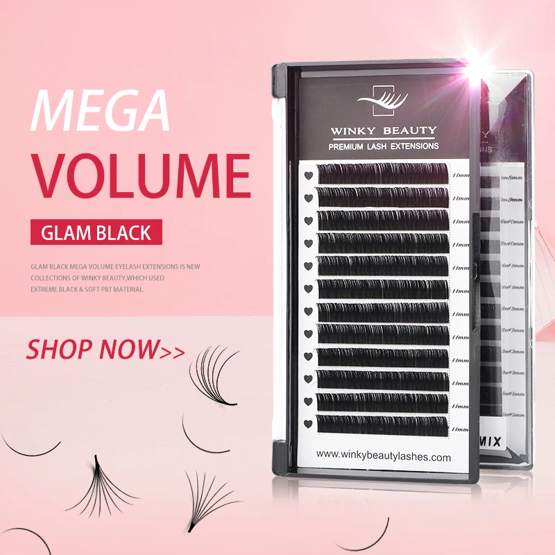 

Winky Beauty Faux Mink Individual Eyelash Extensions for Professionals Soft Mink Matte Lash