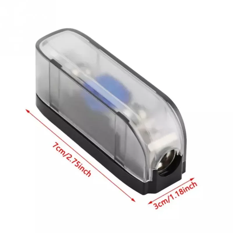 Fuse Holder Car Audio Power 30-150A Stereo Audio Single Way AGU Holder Power Distribution Block Fusebox