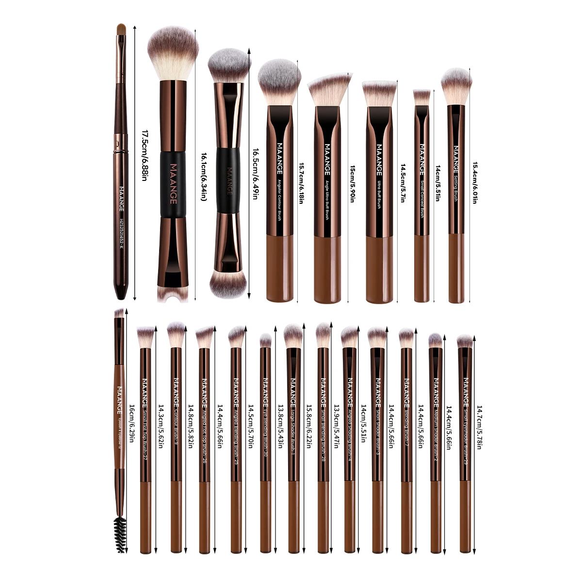 21-Piece Professional Makeup Brush Set