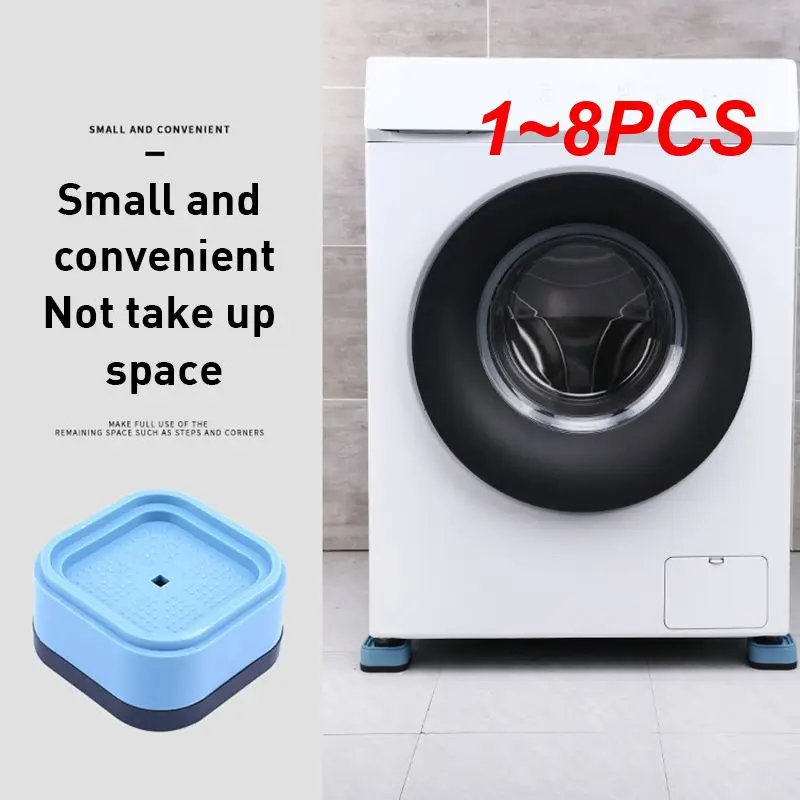 Anti Vibration Feet Pad Rubber Mat Slipstop Silent Universal Washing Machine Refrigerator Furniture Raiser Dampers Stand