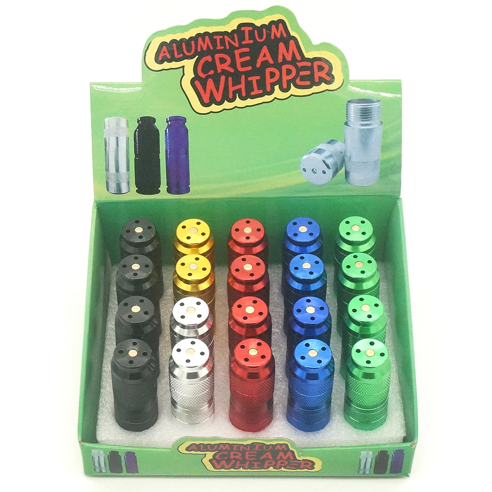 Description Picture 5 of item20Pcs Whipped Cream Cracker Kitchen Accessories Multiple Color Dessert Tool Dispenser Whipper Rubber Grip Cream Cracker Charger