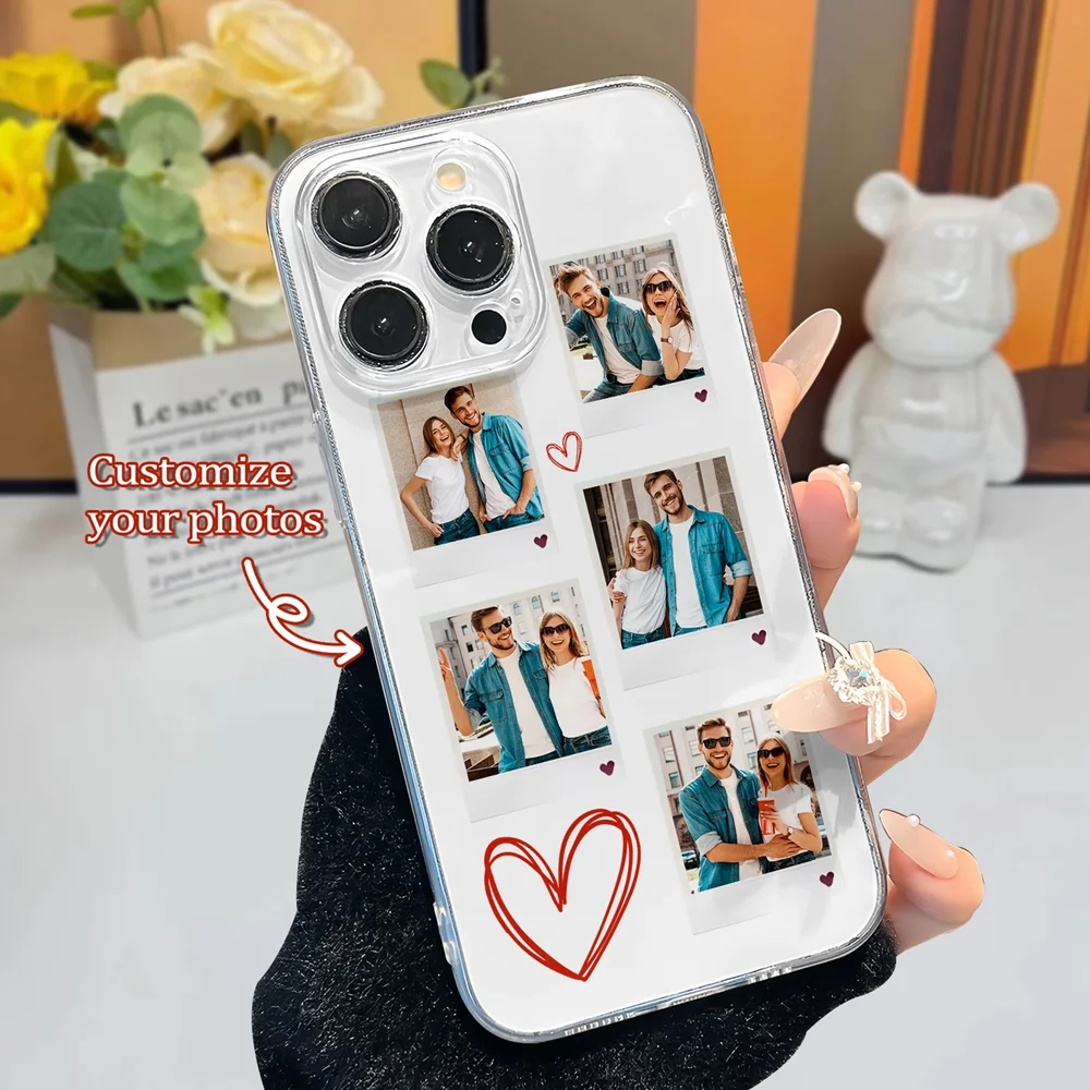 Customized Transparent TPU Phone Case with Personalized Photo Design