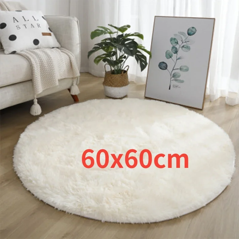 Tappetino Peluche Rotondo 100cm Rosa - Per Bambini, Morbido E Lavabile - Foto 9