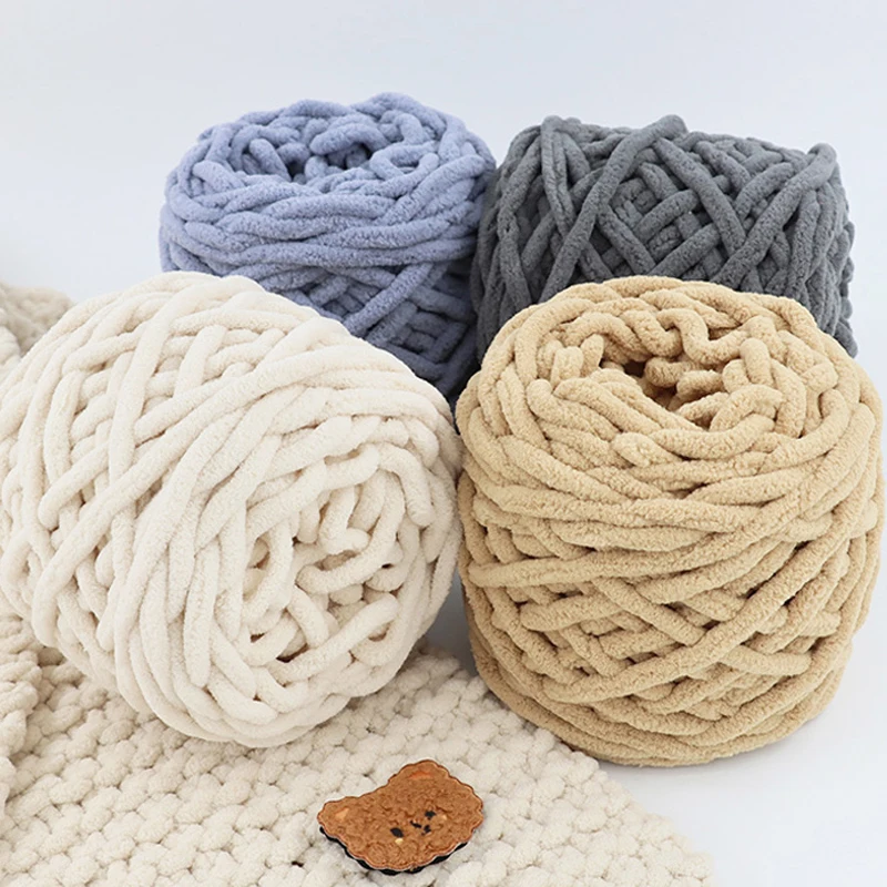 1PCS-Soft-Polyester-Woven-Thread-Bulky-Roving-Blanket-Knitted-Ice ...