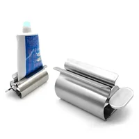 1 Pc Stainless Steel Toothpaste Squeezer Tube Roller Toothpaste Seat Holder Stand Press Manual Facial Cleanser Dispenser Tool 1