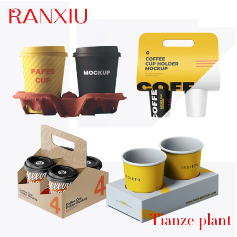 Custom12oz Disposable Takeaway Cold Coffee Paper Cup Packaging For Noodle Soup Rice Curry Paper Bowl with PP Lid