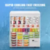 Freezer with Electronic Control 41℉ to -15 ℉Deep Freezer 4.0Cubic Feet Freestanding Small Freezers with 2Removable Stainless Ste 4