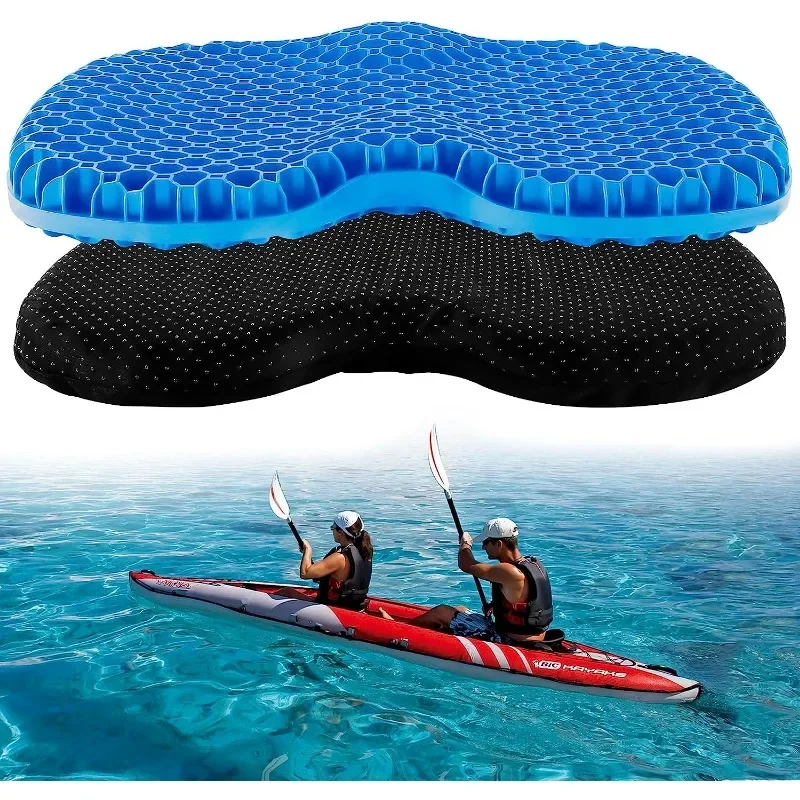 Anti Slip Padded Kayak Gel Seat Cushion Thick Waterproof Pad with Non-Slip Cover for Kayaking Fishing Boat Rafting Accessories 2l 5l 10l 20l waterproof dry bag pack sack swimming rafting kayaking river trekking floating sailing canoing boating water bag