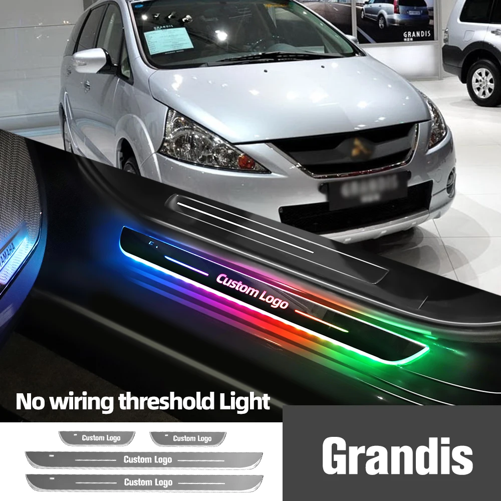 

Для Mitsubishi Grandis 2003-2011 2010 автомобильная лампа с индивидуальным логотипом LED приветственный порог аксессуары