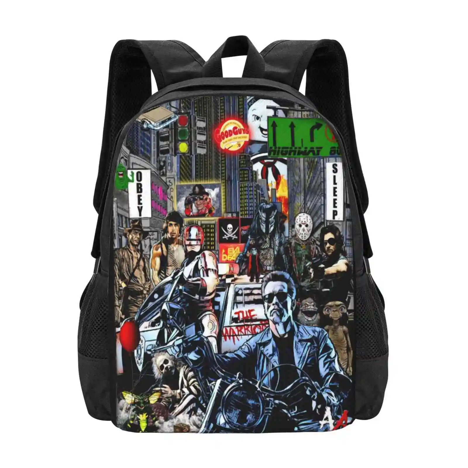 

The 80S Pattern Design Bag Student'S Backpack 80S Movies Classics 1980