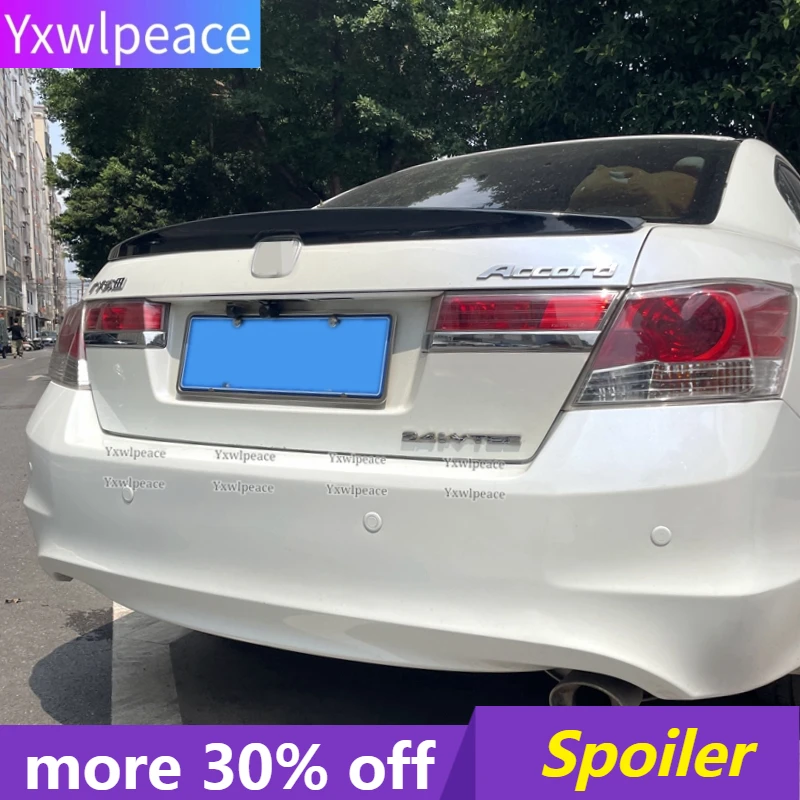 

For Honda Accord 8th Spoiler 2008-2013 High Quality ABS Plastic Primer Color Rear Trunk Lip Spoiler Car Accessories