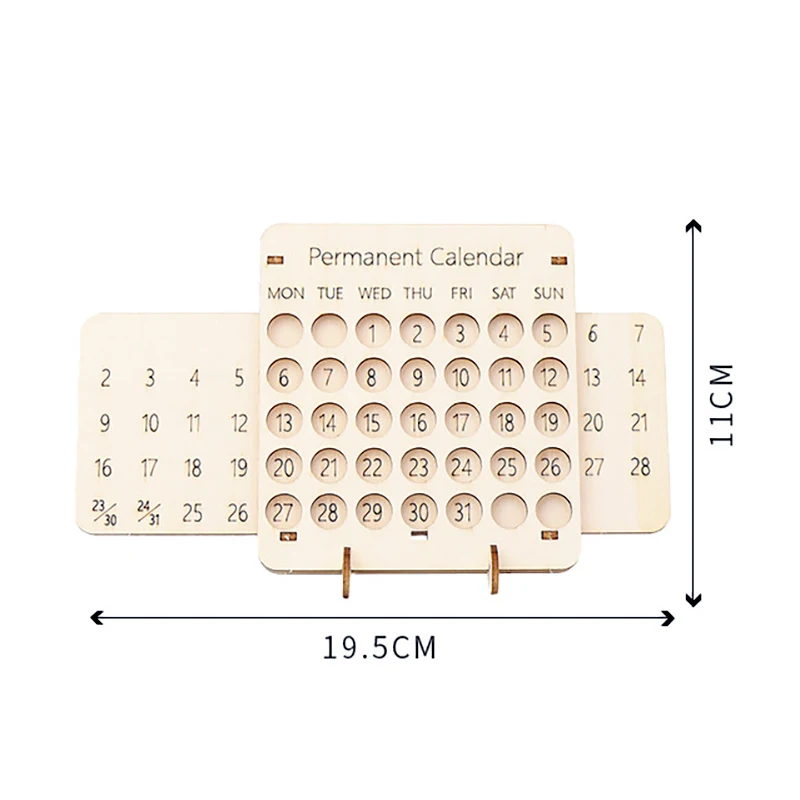 Montessori Wooden Calendar Children Educational Toys Parish Calendar Making Learning Science Experiment Teaching Aids Materials 6