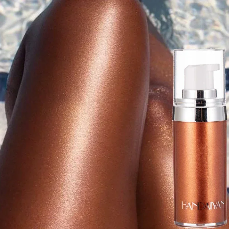 Face Highlighter 4 Colors Spray Liquid Highlighter Shimmer Face Contour Cosmetic Glitter Body Bronzer Oil Mist Highlight Illuminator Makeup