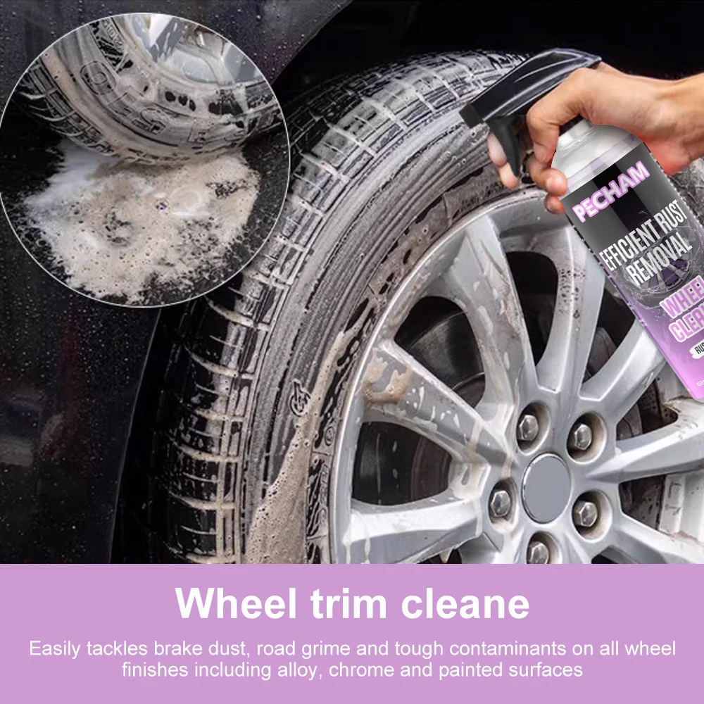 Person holding foam wash liquid while cleaning car