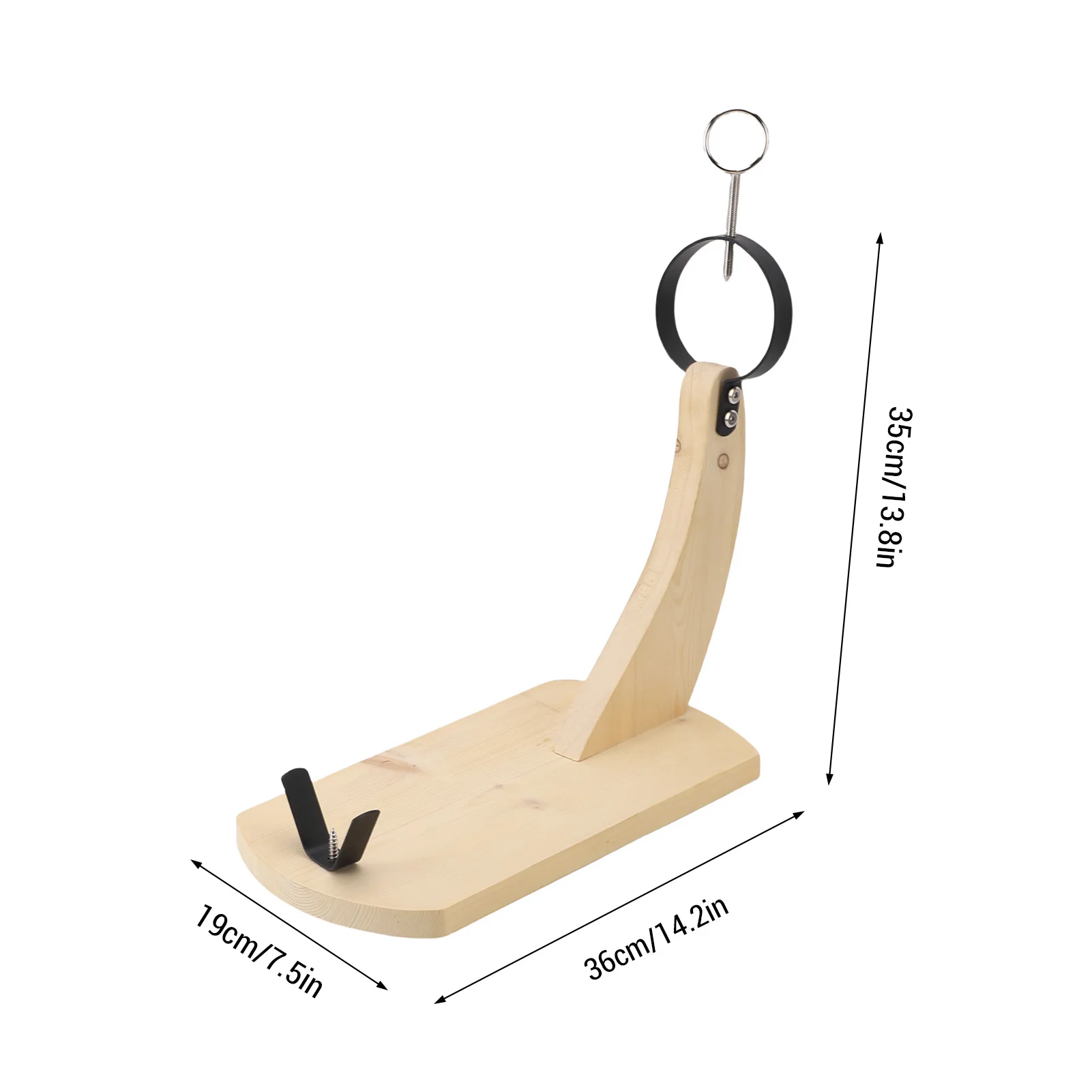 Wooden Ham Holder Stand Pine Wood Stable Ham Display Rack Stand for Carve and  Spanish Ham Italian Prosciutto Ham Holder