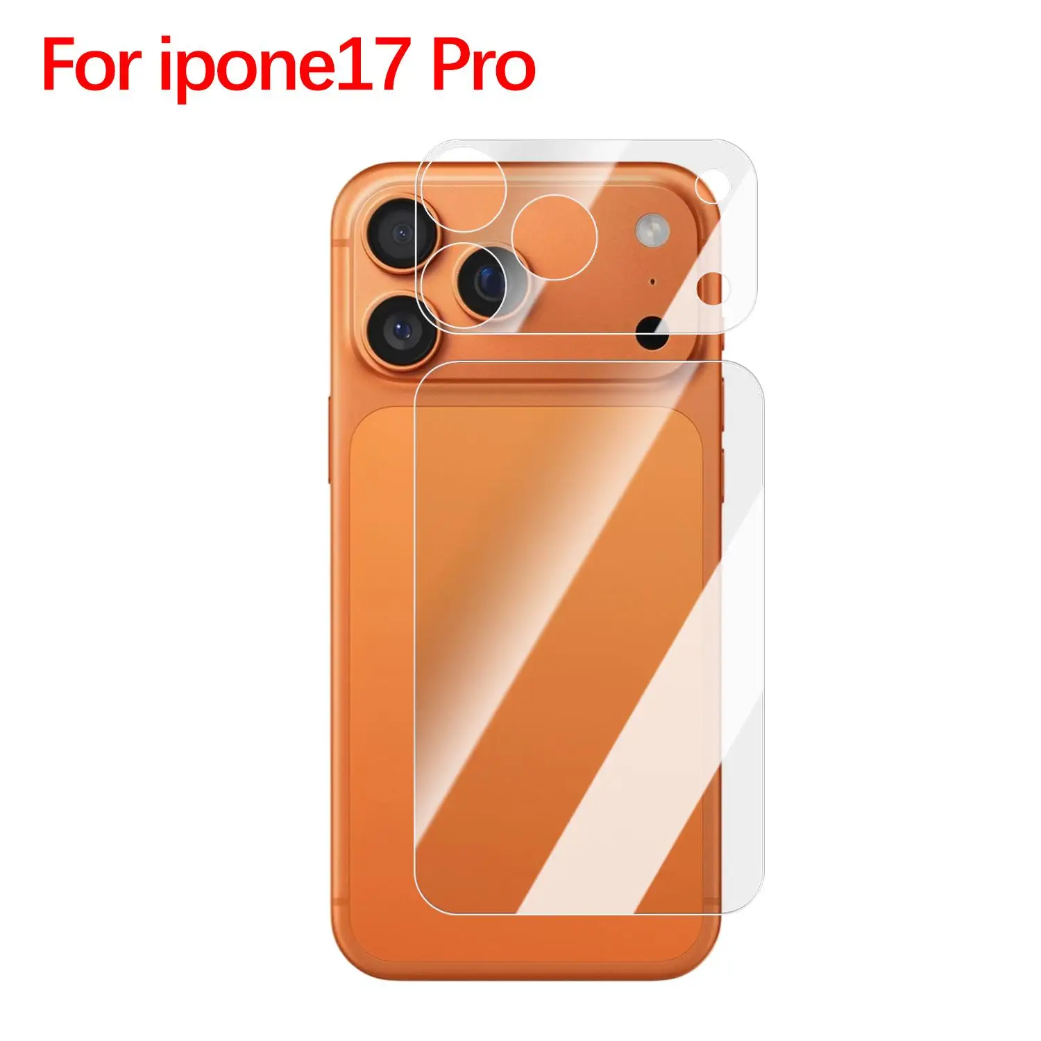 Ultra Thin Anti-Scratch Clear Back Protector Film - 1-3 Sets, Soft PET Material