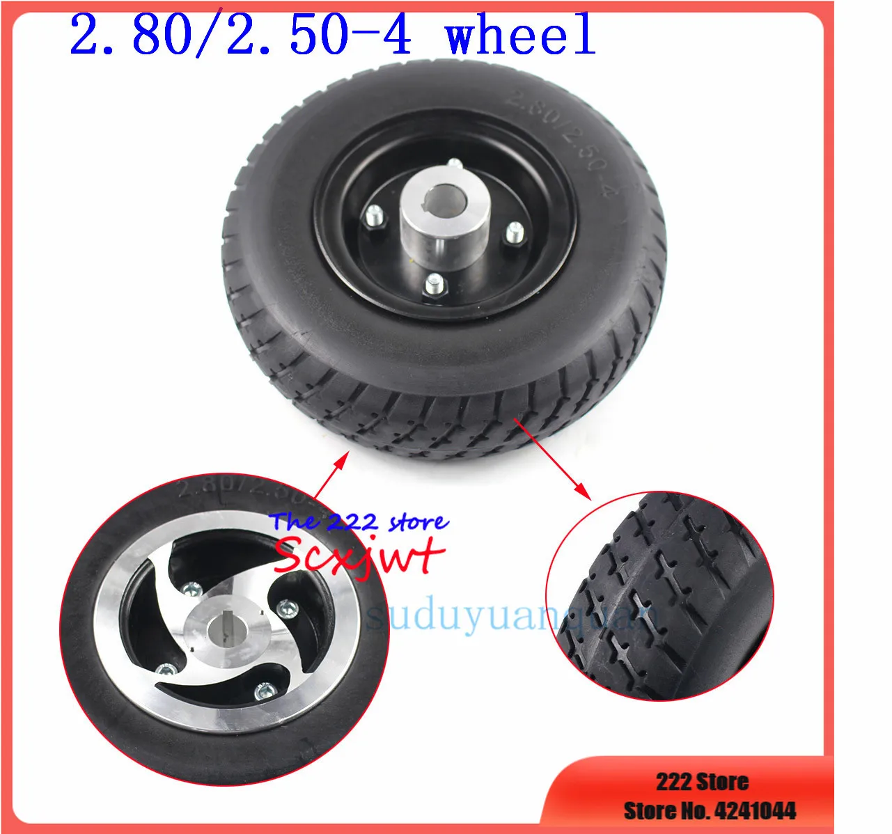 Battery Car Solid Tire 2.80/2.50-4 Elder Mobility Scooter Non-Inflatable Tyre 