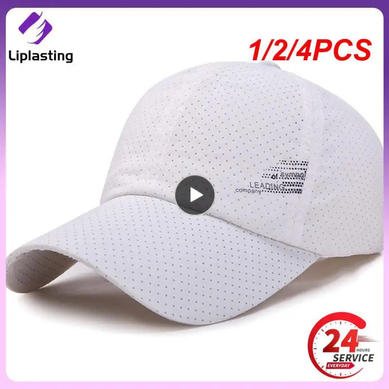 

1/2/4PCS New Quick-drying Women's Men's Golf Fishing Hat Summer Outdoor Sun Hat Adjustable Unisex Baseball