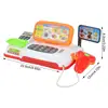 Cash Register Toy Cashier Pretend Play With Calculator Colorful Children's Supermarket Checkout Role-Play Cashier Set For Kid Bo 6