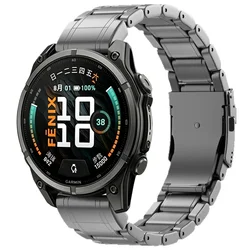 Premium Titanium Alloy Quick Fit Wristband, 26mm/22mm - 26mm Tactix 8 51mm (Grey)